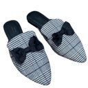 Urban Outfitters  shoes plaid flats slip‎ on bow sz 6 Photo 7