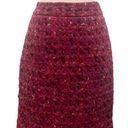 Kate Spade New York Bright Pink Tweed Pencil Skirt Photo 0