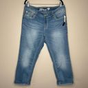 Seven7  Luxe NWT light Blue 5‎ Pocket Denim Capri Crop Pants Size 16 Photo 0