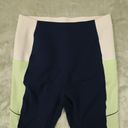 Sweaty Betty  Power Navy Blue Color Block High Waist 7/8 Leggings Size Large Photo 4