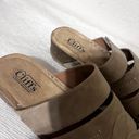 White Mountain  Cliffs Beige Sandals Footbed Cork sole slip ons women's 11M Photo 2