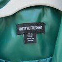 Pretty Little Thing Green Oversized Cropped Biker Jacket Photo 1