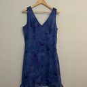 Vintage Blue romantic floral share summer dress sleeveless Photo 2