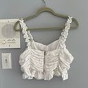 Endless Rose White Ruffle Crop Top Photo 3