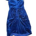 Midnight Doll Homecoming Dress  velvet blue juniors size 5 Photo 1