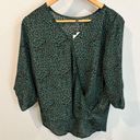 West Kei Stitch Fix  Allan Surplice Rolltab High Low blouse size Medium NWT Photo 9