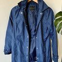 Weatherproof  Garment Polka Dot Blue Rain Jacket Photo 0