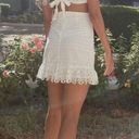 These Three Boutique White scalloped lace embroidered eyelet white cut out dress Photo 4