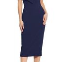 Dress the Population  Tiffany One-Shoulder Midi Dress in Midnight Size Large Photo 11