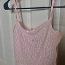 Edikted Pink Lace Tank Top Photo 1