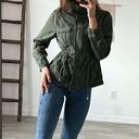 Old Navy Into the Woods Green Linen Blend Zip Front Field Jacket / Size Medium Photo 0