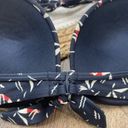 Jack Wills  Black Print Halter Bikini Swim Top Womens Size 34C Photo 4