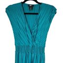 DKNY  Teal Pleated Sleeveless Midi Dress Photo 1