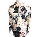 DKNY  BEIGE PINK BLACK GRAY LIGHTWEIGHT FLORAL TOP SIZE XS Photo 1