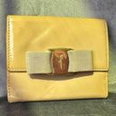 Salvatore Ferragamo  Compact Patent Leather Wallet in Beige Photo 0