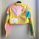 Dolls Kill x Zig Zag Painted Lemon Drop Trucker Jacket Photo 3