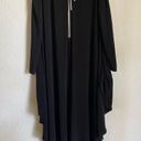 Joseph Ribkoff  Harem Drape Cold Shoulder Zip Up Chic Black Jumpsuit Size 8 Photo 3