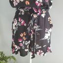 The Loft  Sleeveless Black Floral Romper XS Photo 2