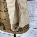 Dress Barn  Shawl Collar Cuffed Dolman Cap Sleeve Open Front Cardigan Tan Small Photo 8