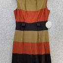 Emma & Michele  Women's A Line Dress Sleeveless Brown Orange Size 10 Fall Colors Photo 0