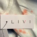 Lane Bryant  Livi Activewear Vneck hoodie Tie Dye Blue, pink & White Sz 18/20 NWT Photo 7