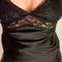 Princess Polly Black Silk Lace Top Photo 3