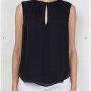 L'Agence  100% Silk Abella Shirred Keyhole Blouse Tank Top XS Photo 0