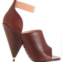 Givenchy  Paris Brown Leather Studded Wooden Cone High Heels | Size 6 Photo 0