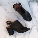 Givenchy women’s studded black leather slingback mules booties IT 35.5 US 5.5 Photo 12