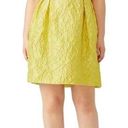 Carmen Marc Valvo  Lemon Floral Jacquard Dress Photo 0