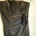 Cache  Black Formal Strapless Gown with Rosettes - size 2 Photo 2