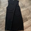 Theory  black sleeveless shift dress wool & silk blend 100% silk top layer Size M Photo 4