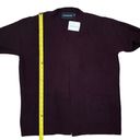 Calvin Klein Jeans  Burgundy Cardigan Sweater NEW Size Large Photo 3