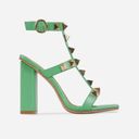 EGO New  green stud strappy heels size 9 Photo 0