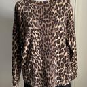 Banana Republic Women’s Cheetah Print Lightweight Pullover Fashion Sweatshirt Photo 0