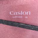 Caslon  Burgundy Long Sleeve Crew Neck T-Shirt Women's Size Medium Photo 1