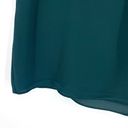 Calvin Klein  Split Neck Cap Sleeve Blouse Forest Green Size XL Photo 3