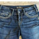 Silver Jeans  Suki Mid Capri W26 Denim Cropped Crop Jean size 26 Dark Wash Womens Photo 4