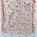 LC Lauren Conrad  MEDIUM Pink Floral Button Up Shirt Long Sleeve 100% Cotton Photo 3