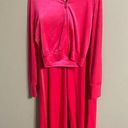 Aerie Offline  Velour Track Suit Size Small New NWT Hot Pink Wide Leg Pants Coat Photo 0