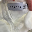 LIONESS  Cross Back Layered Folk Midaxi Dress in White Boho Size US Small Photo 11