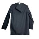 Stutterheim Mosebacke Raincoat Black (Dark Grey) Button Front Hooded Size XXS Photo 4