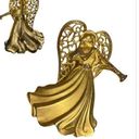 Krass&co JJ Jonette Jewelry  Angel brooch gold tone vintage stamped Photo 1