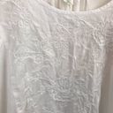 Caslon Nordstrom White Cotton Lightweight Embroidered Flowy Coastal Top Shirt S new nwt Photo 97