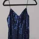 Line and Dot  Navy Blue Seymour Sequin Maxi Cocktail Dress Maxi LD3395 S New Photo 3