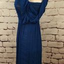 Tracy Reese  Cobalt Blue Ruched Draped Dress Photo 3