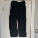 Under Armour black fleece sweat pants size large fuzzy loose fit relaxed Photo 5