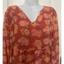 Matilda Jane ,‎ Size XL Botanical Beauty Rose Floral Blouse, Peach Orange Photo 2