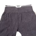 Aura  Purple Gray Ribbed High Rise Activewear Biker Shorts Sz S/M NEW Photo 4