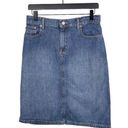 Ralph Lauren Vintage Y2K 2000s Polo Jeans Company  Denim Knee Skirt with Slit 2 Photo 0